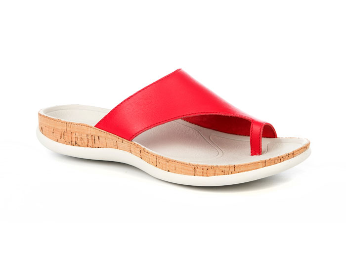 Place-Footwear capri red